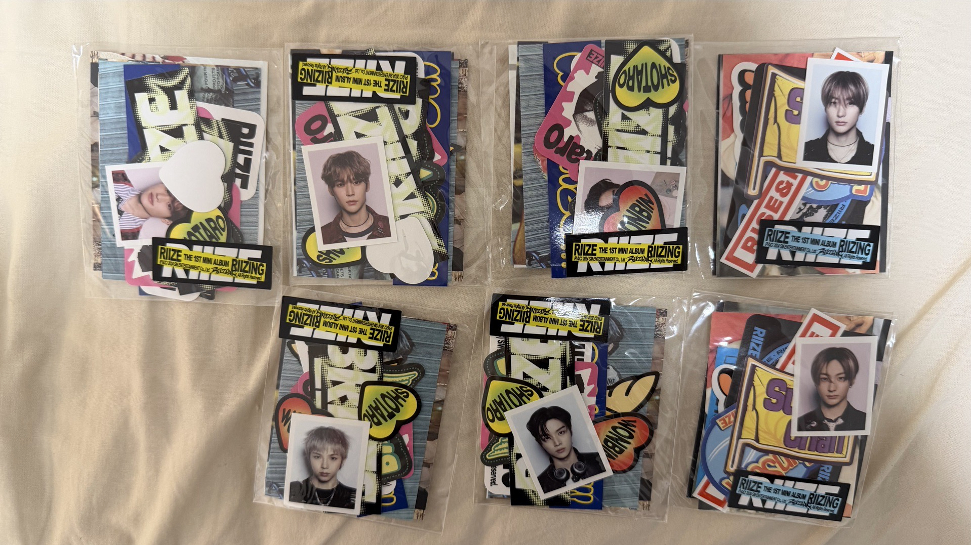 Riizing collectbook 小卡組 證件貼紙組