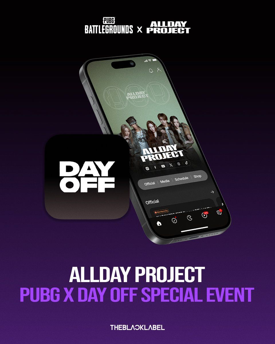 PUBG×ALLDAY PROJECT DAY OFF SPECIAL EVENT 