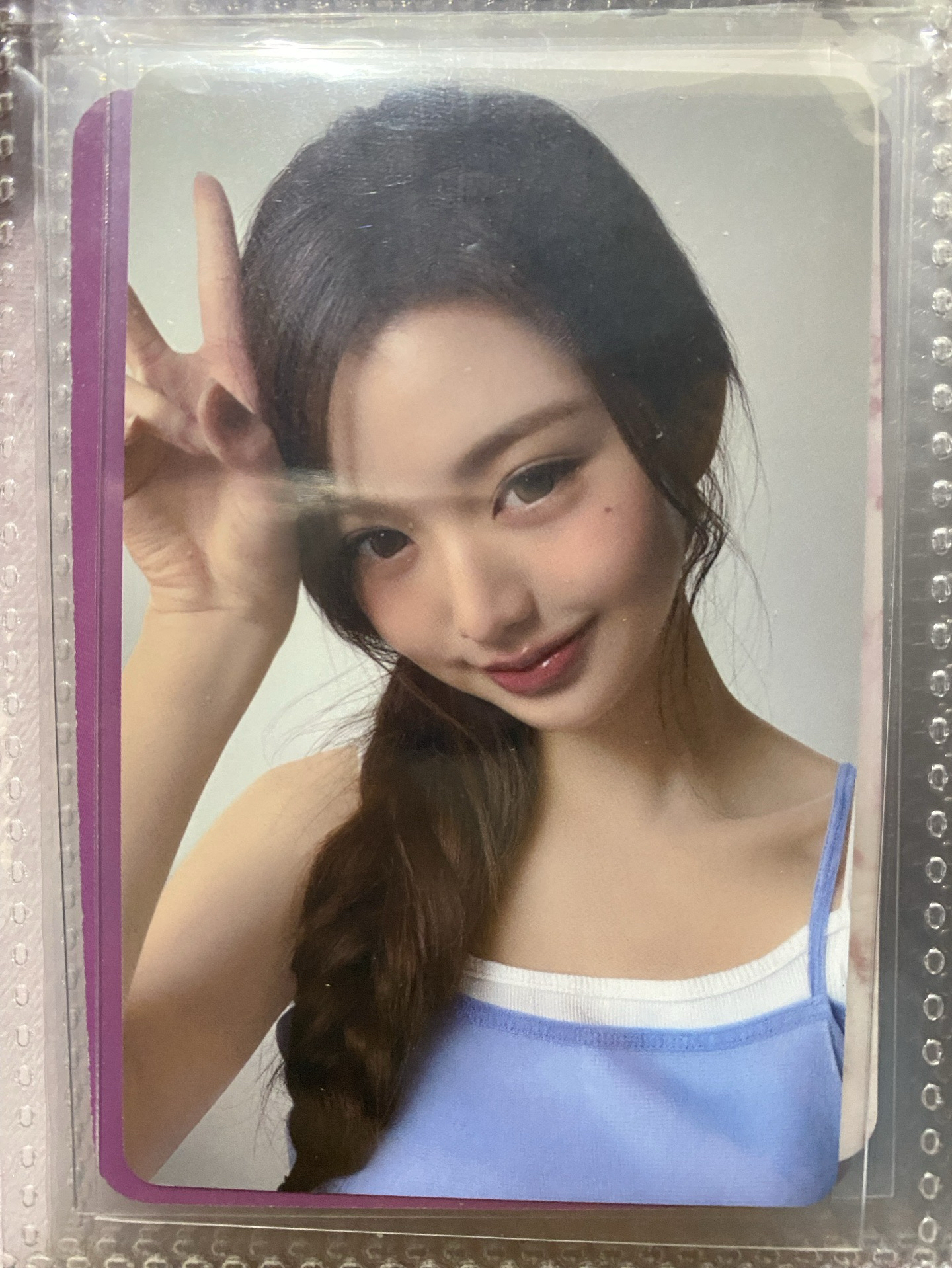 IVE 張員瑛 Wonyoung Dr.Althea 藍吊帶兔耳代言卡