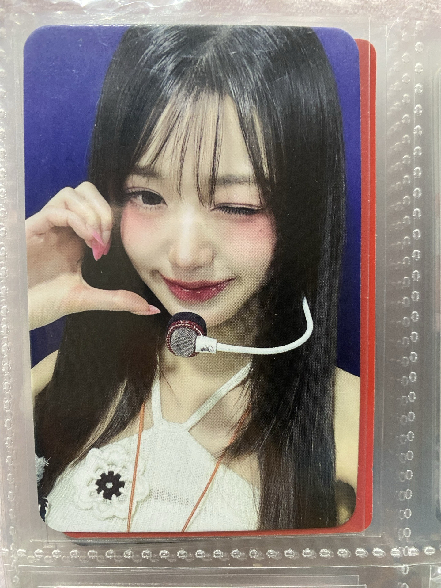 IVE 張員瑛 Wonyoung IVE SWITCH am 3.0 空氣劉海wink臉頰比心耳麥白衣員