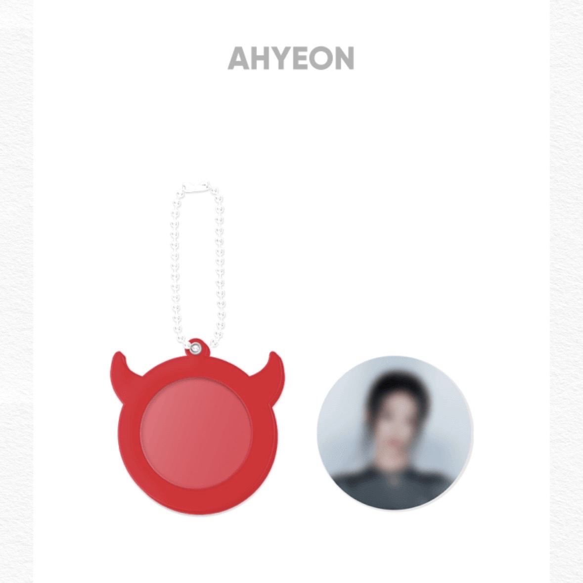 Ahyeon 賢 [惡魔角壓克力相片吊飾] SEE YOU THRER 周邊
