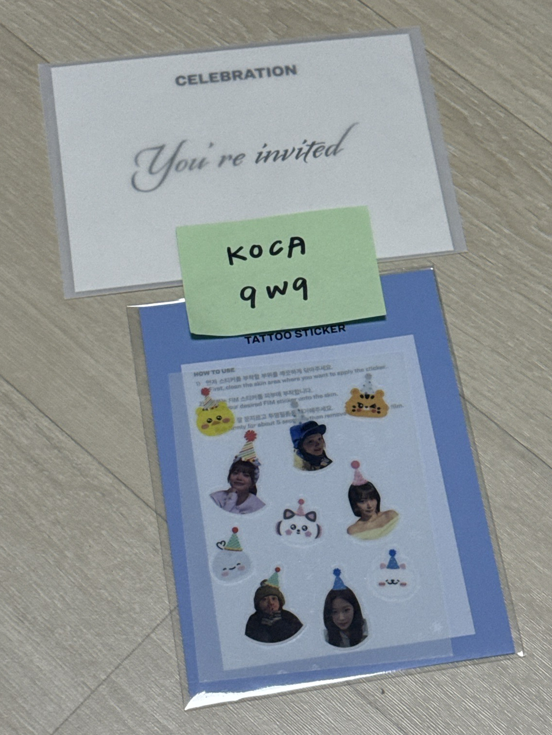 LE SSERAFIM-Celebration 打歌卡