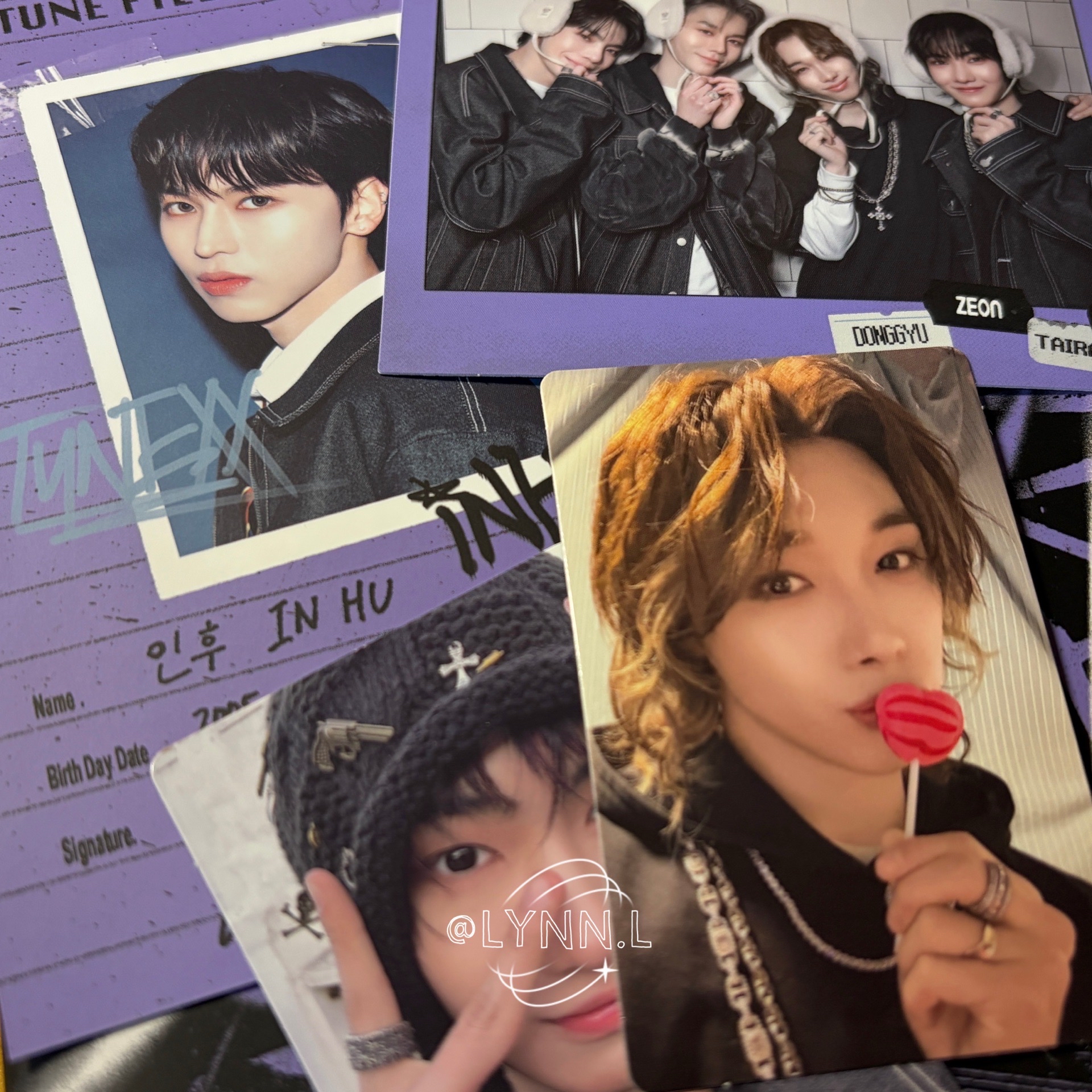 TUNEXX 專輯小卡/配置 紫