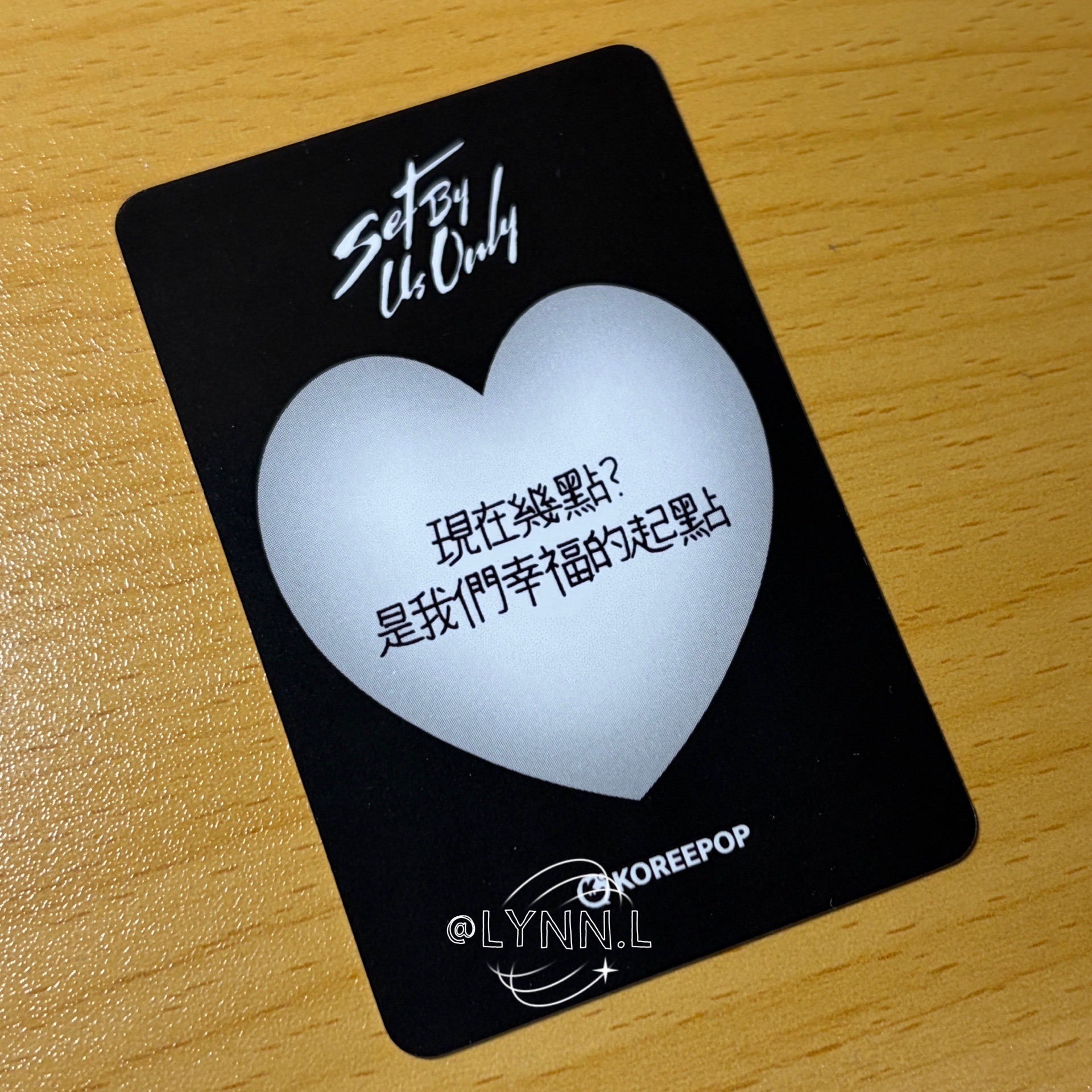 동규 臺北視簽 中文卡背