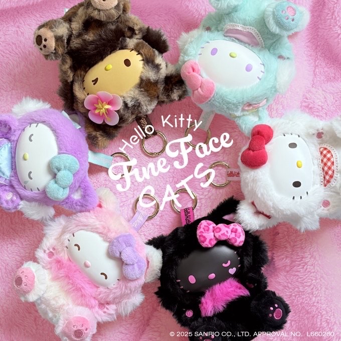 三麗鷗Hello Kitty Fine Face Cats