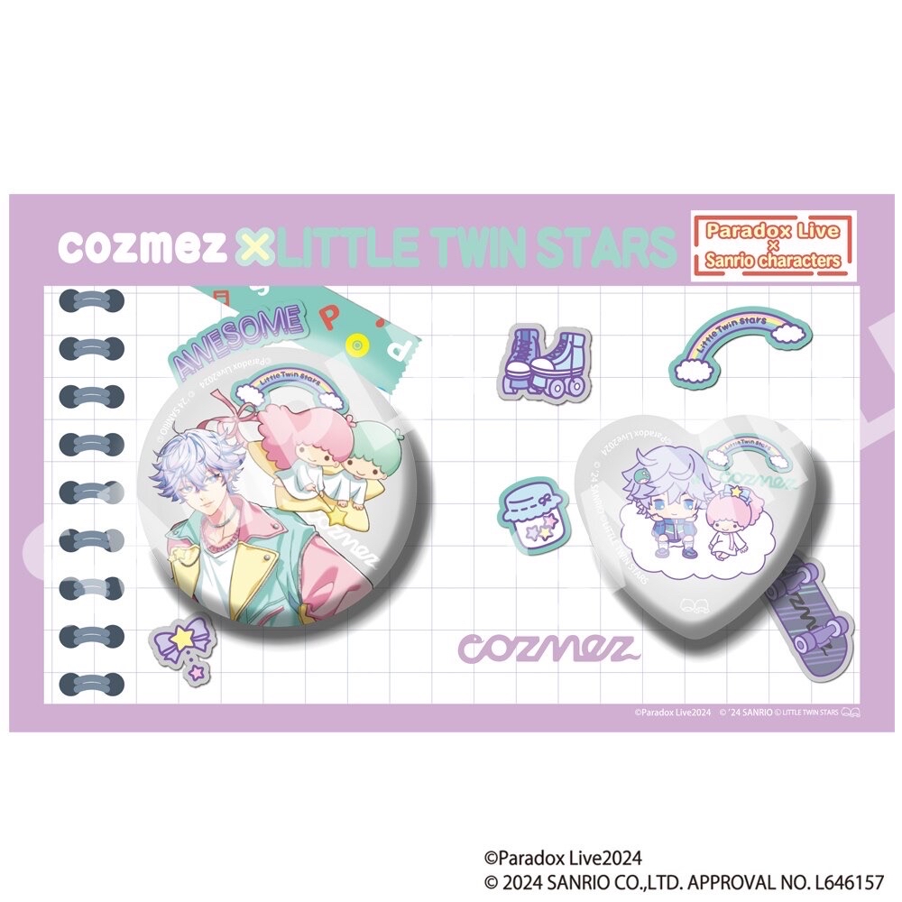 Paradox Live × Sanrio characters　缶バッジセット