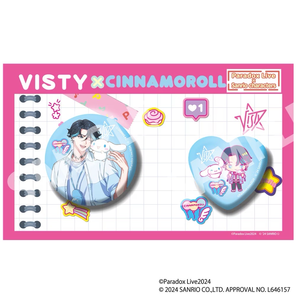 Paradox Live × Sanrio characters　缶バッジセット