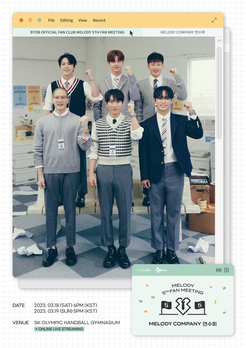 BTOB OFFICIAL FAN CLUB MELODY 5TH FAN MEETING [MELODY COMPANY SEMINAR]