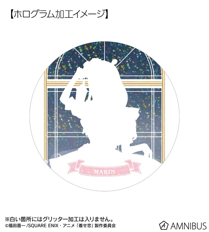 描き下ろし 星空メイドver. 75mmホログラム缶バッジ