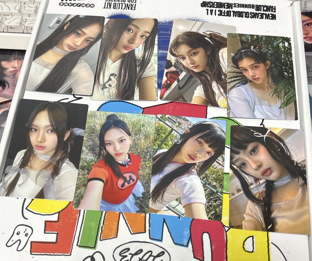 newjeans line friends快閃店小卡 藍