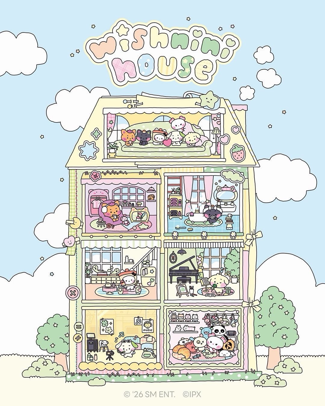 wishnini house : line friends
