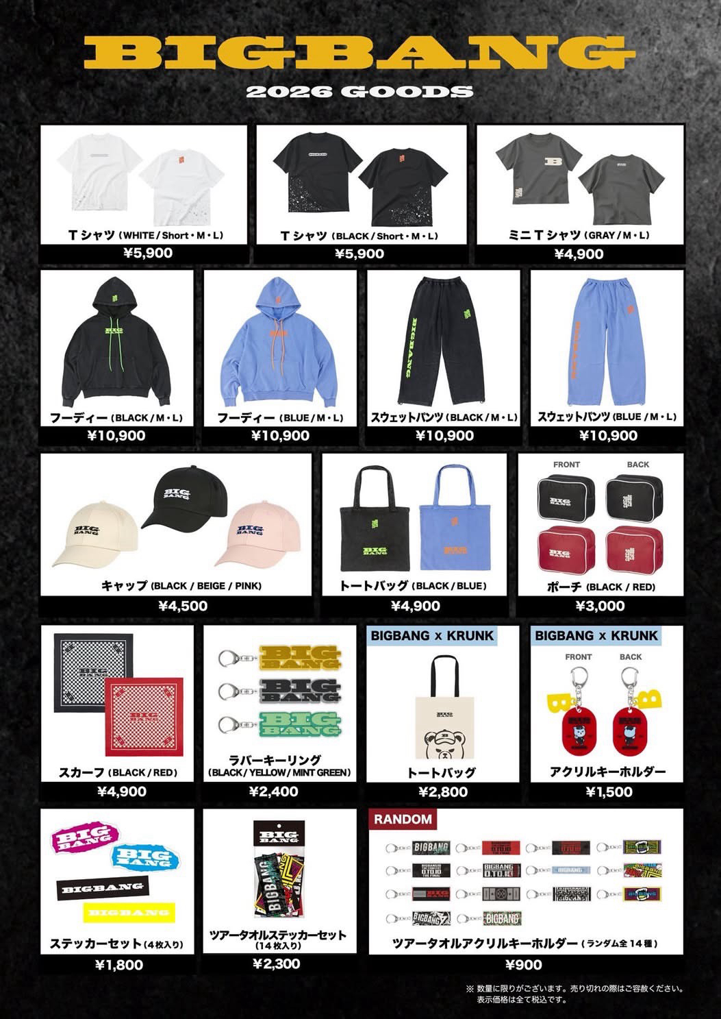 BIGBANG 2026 GOODS