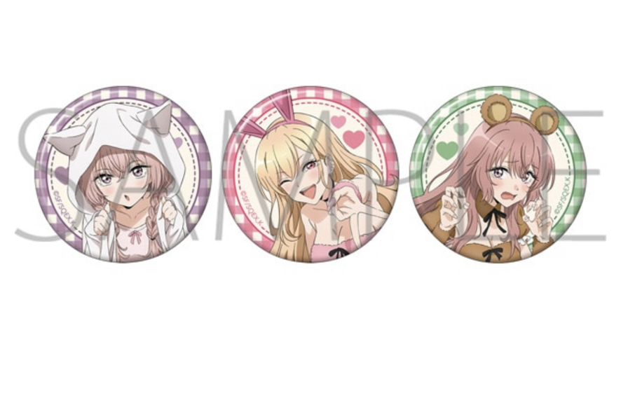 描き下ろし 缶バッジ3個セット (もふもふの秋 Ver.)