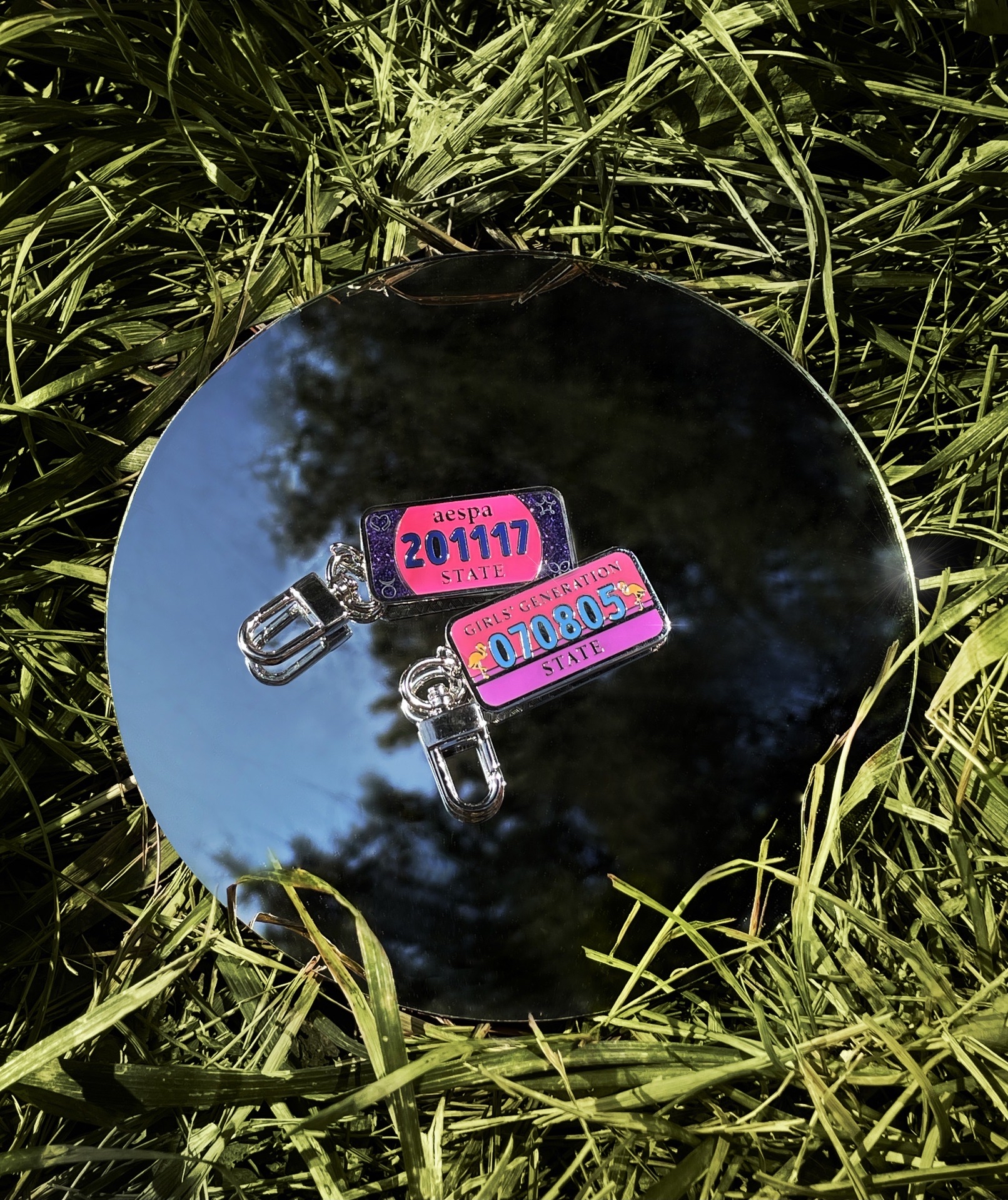 NUMBER PLATE KEYRING
