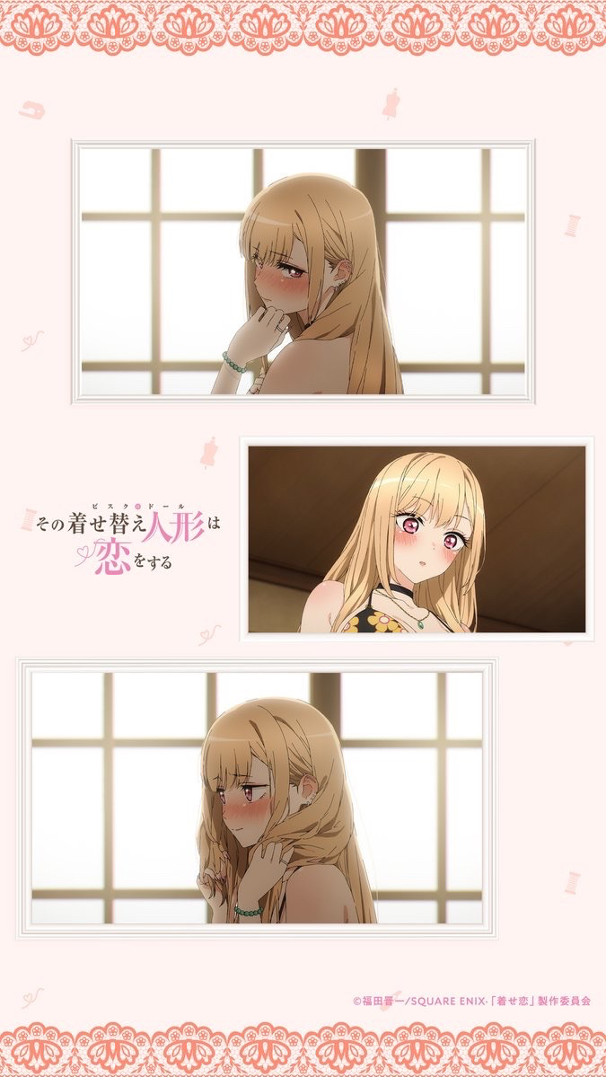 第一/二季場面畫風TVアニメ「その着せ替え人形（ビスク・ドール）は恋をする」