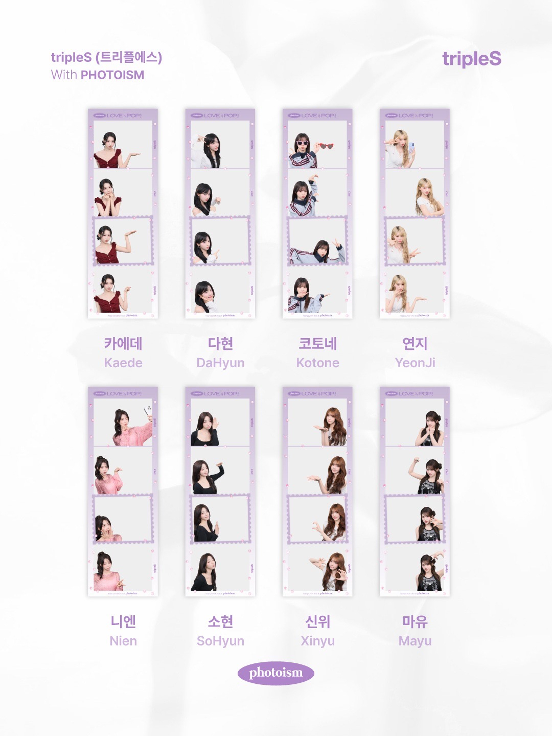 tripleS X photoism