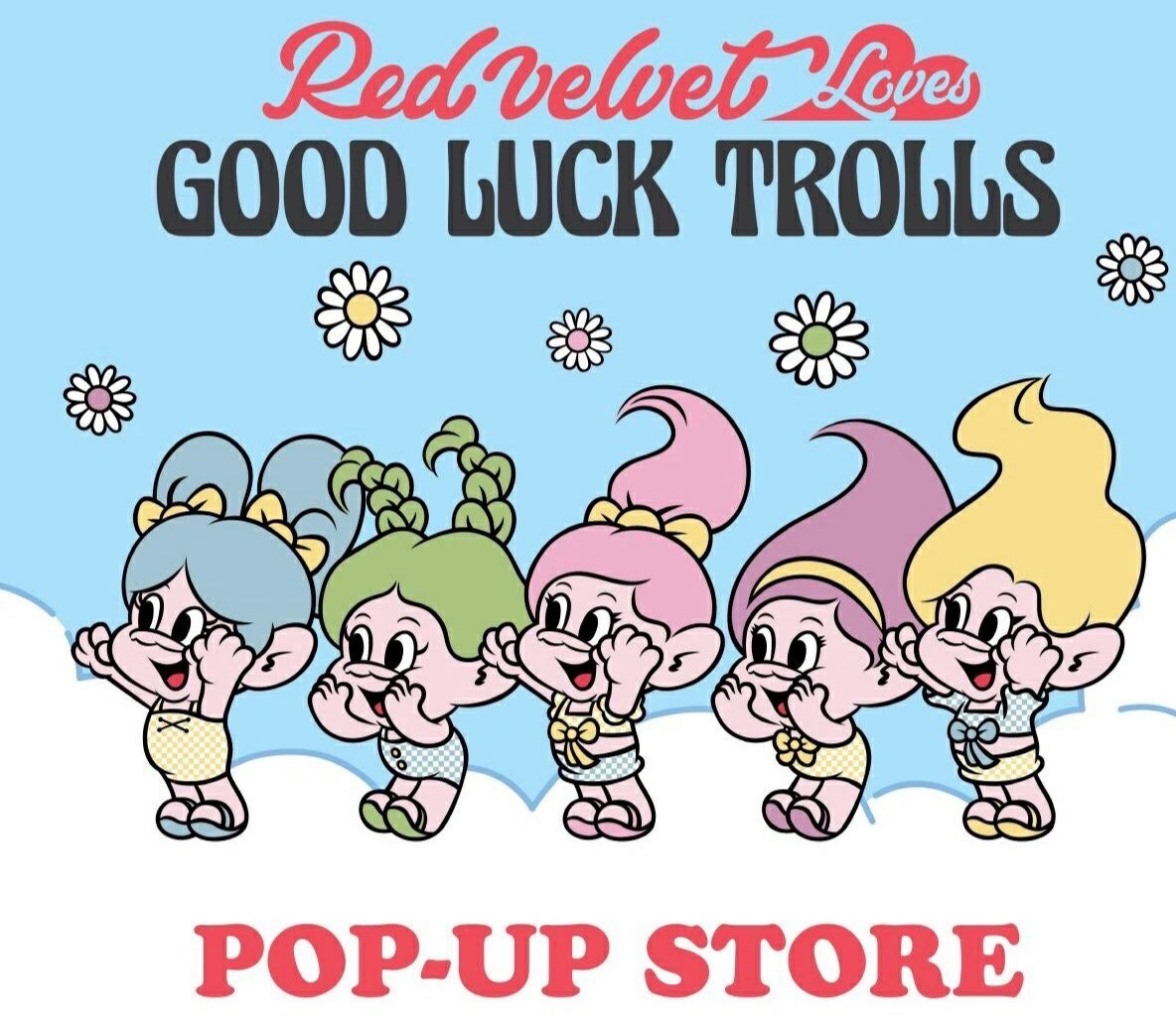 Red Velvet Loves Good Luck Trolls Pop-Up Store