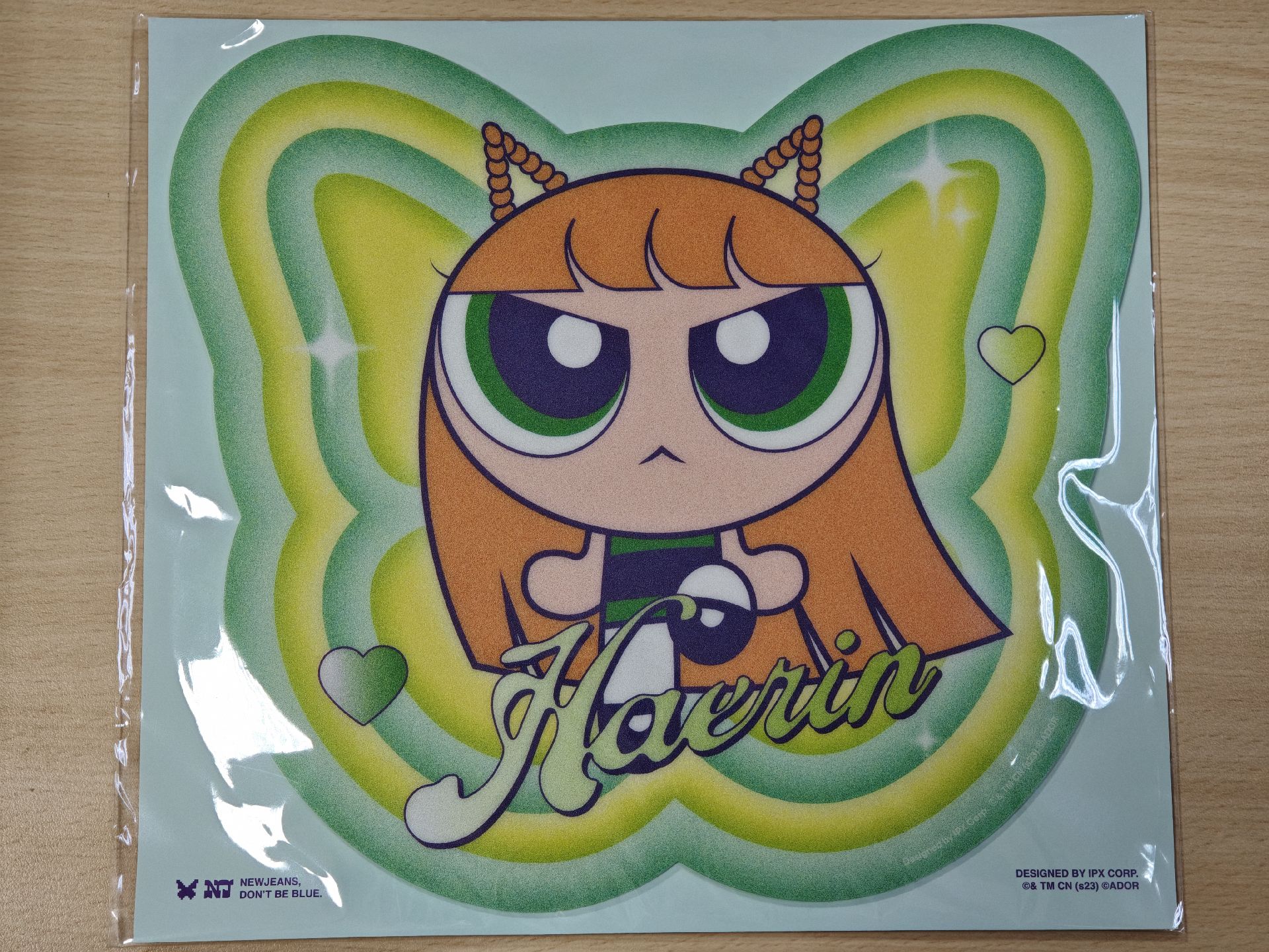 【全新未拆封】NewJeans 飛天小女警 滑鼠墊 - Haerin貓貓