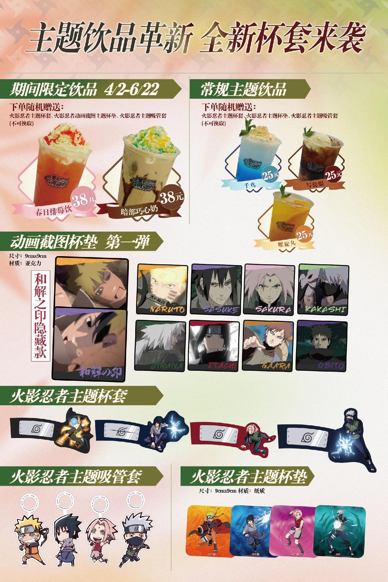 中國限定 動畫截圖 壓克力杯墊 第一彈