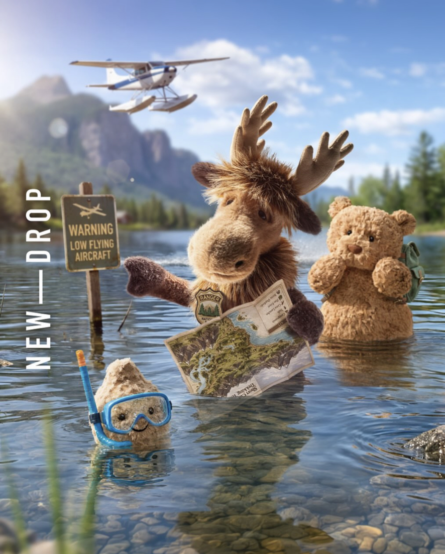 「jellycat x indigo」A new friend is making tracks across Canada...