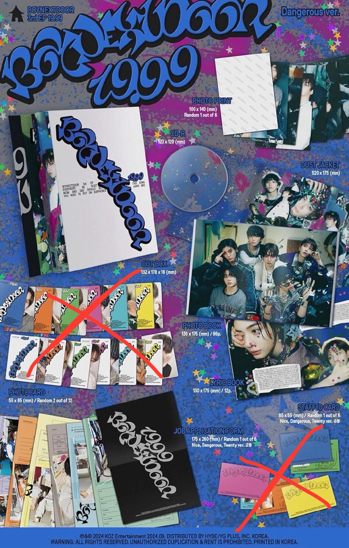 BOYNEXTDOOR 19.99藍版已拆專