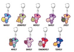 TWICE JAPAN DEBUT 9th Anniversary POPUP STORE Rubber key holder