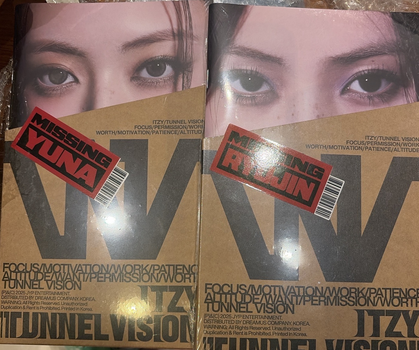 itzy tnvs留真 有娜 未拆單封 