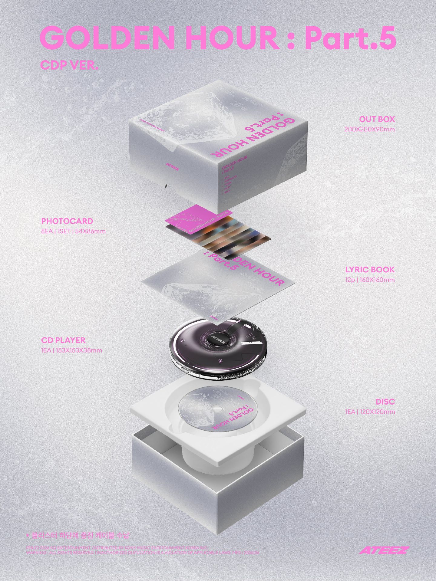 ATEEZ｜GOLDEN HOUR PART.5 專輯（CDP Ver.）