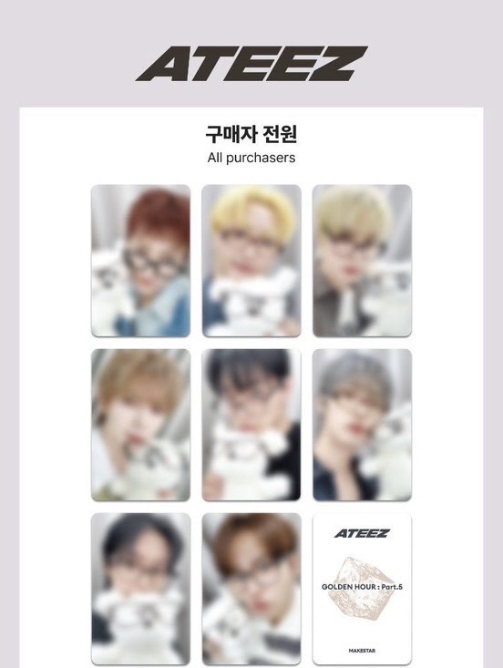 GH5 Makestar Lucky Draw | ATEEZ - GOLDEN HOUR : Part.5