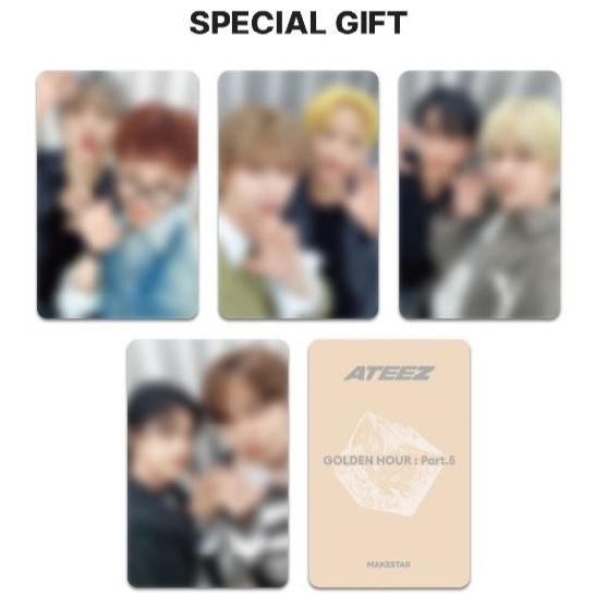 ATEEZ|友榮鍾浩|GOLDEN HOUR PART.5 Makestar Luckydraw卡