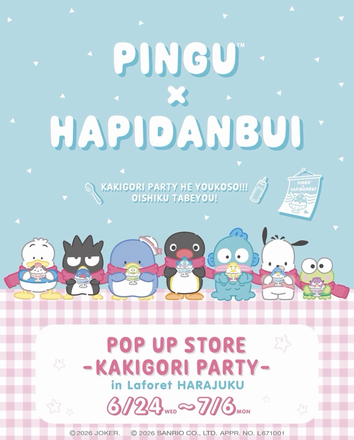Pingu × Hapidanbui POP UP STORE