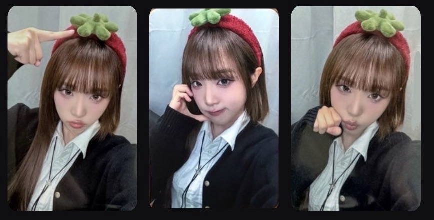 YENA 數星星杭州草莓簽售卡 三張一套