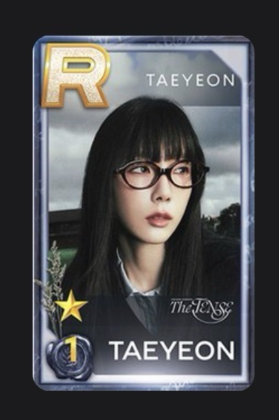 TAEYEON THE TENSE演唱會遊戲卡