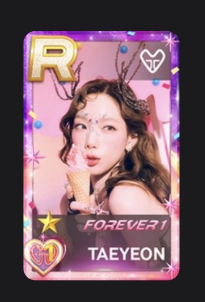TAEYEON FOREVER1遊戲卡