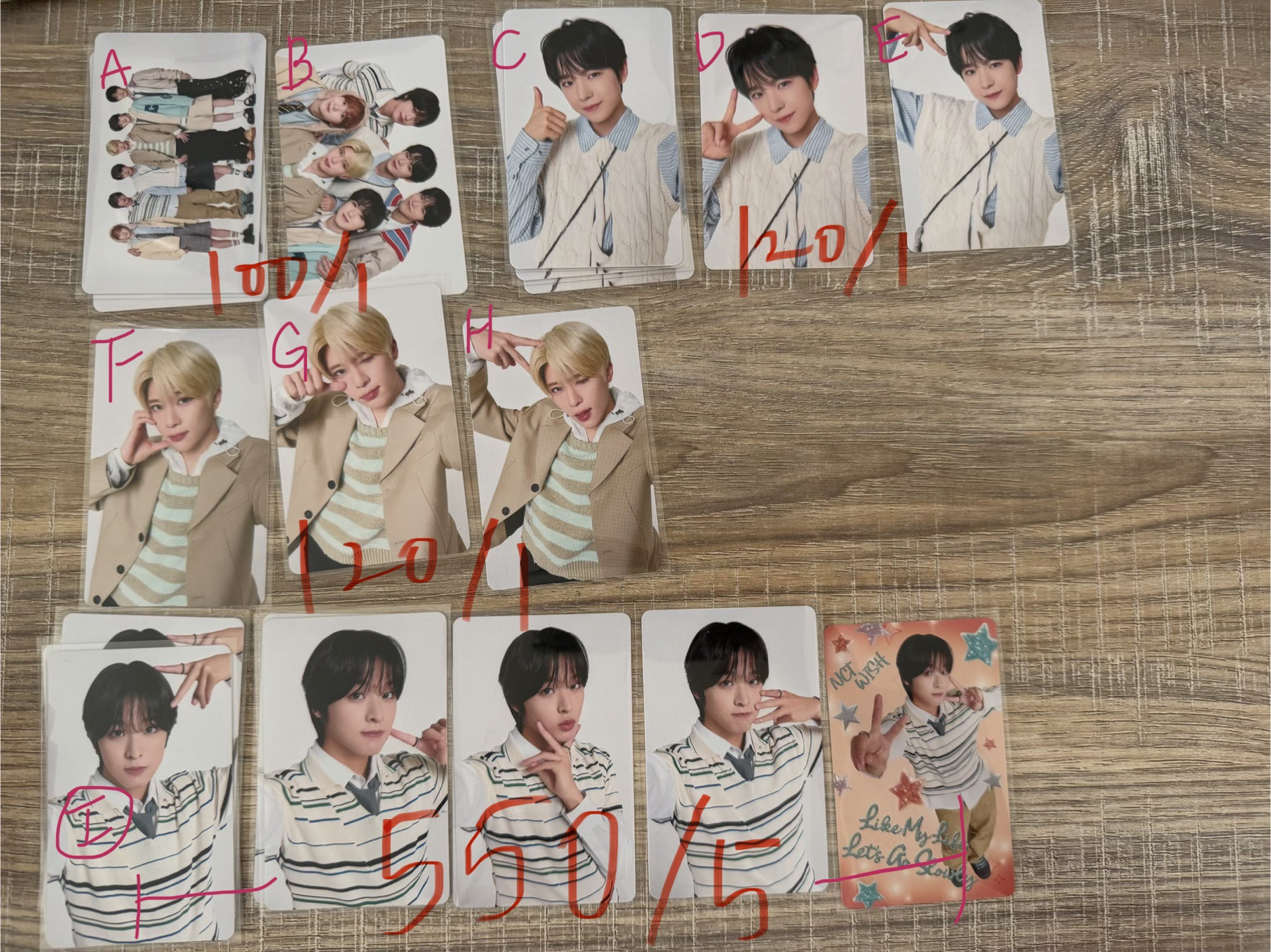 nct wish日巡卡