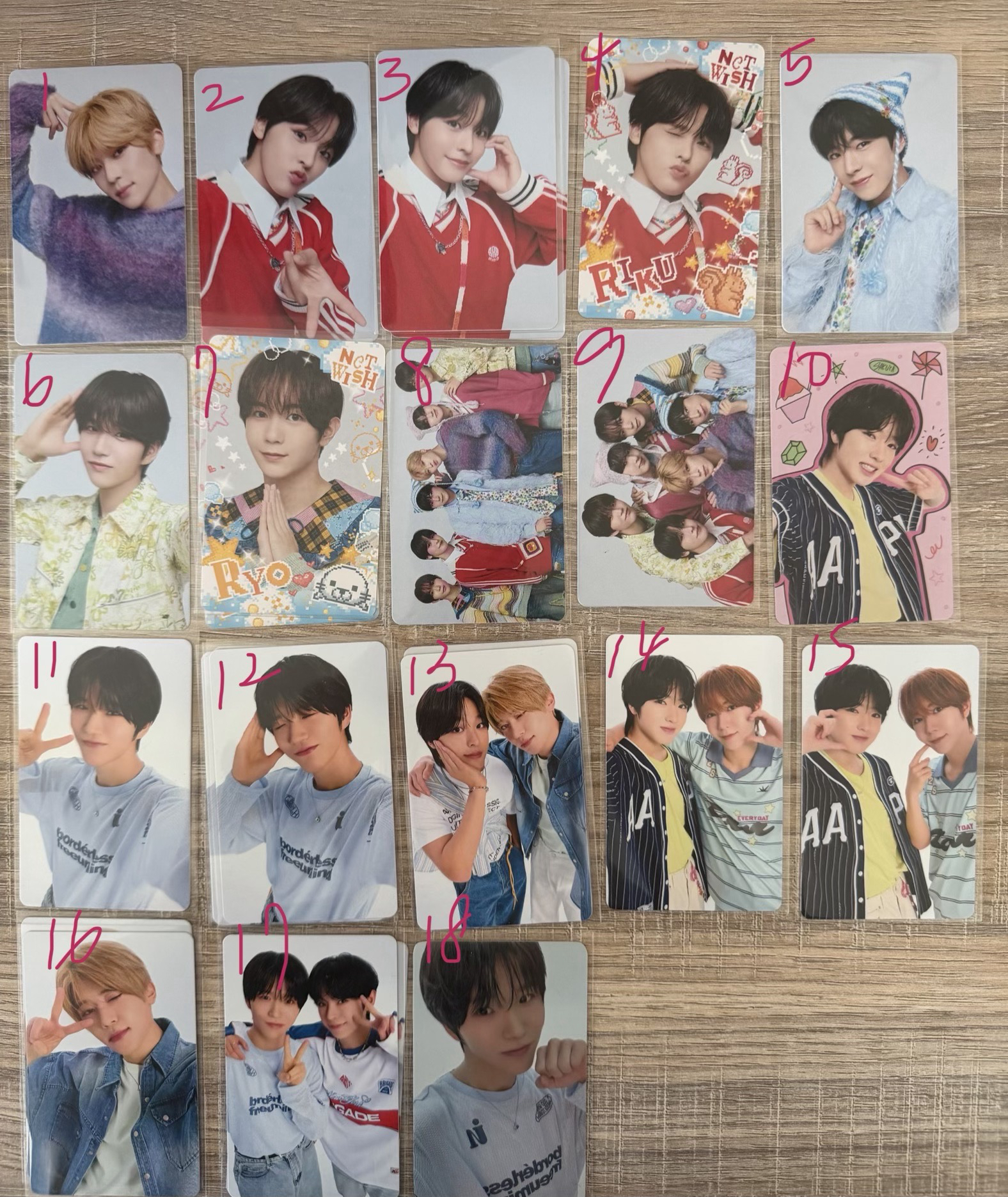 nct wish日巡卡