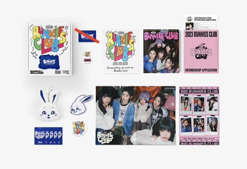 【有含小卡】NewJeans 會員禮 一期 兔頭豪華版 BUNNIES CLUB 2023 (內容物完整無缺件)