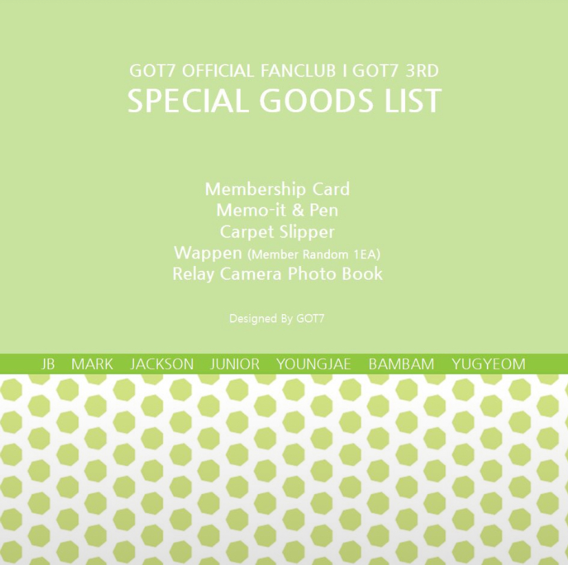 OFFICIAL I GOT7 FANCLUB 3RD