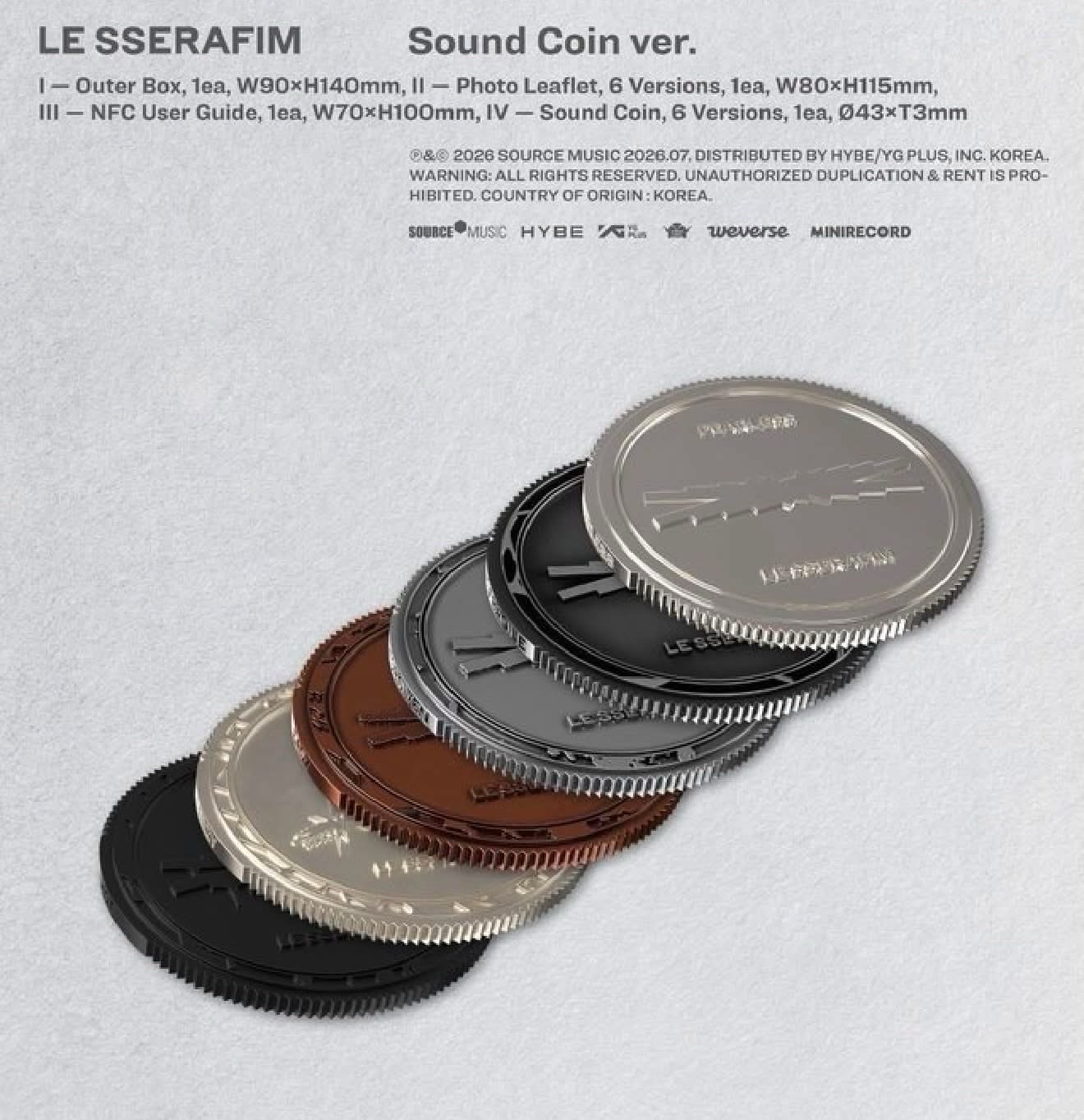 Le Sserafim 硬幣專