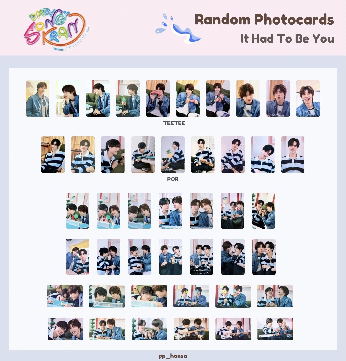 RANDOM PHOTOCARDS OST. EDITION：It Had To Be You