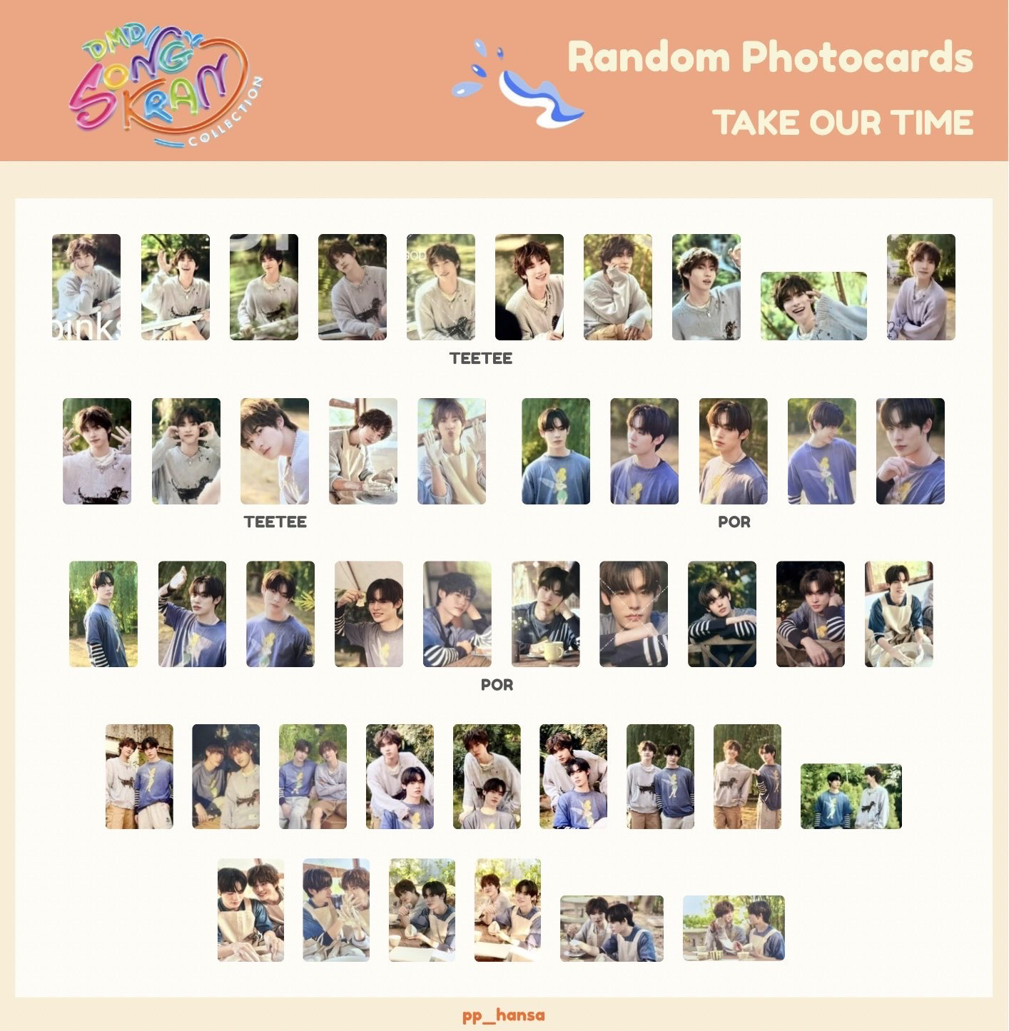 RANDOM PHOTOCARDS OST. EDITION：TAKE OUR TIME