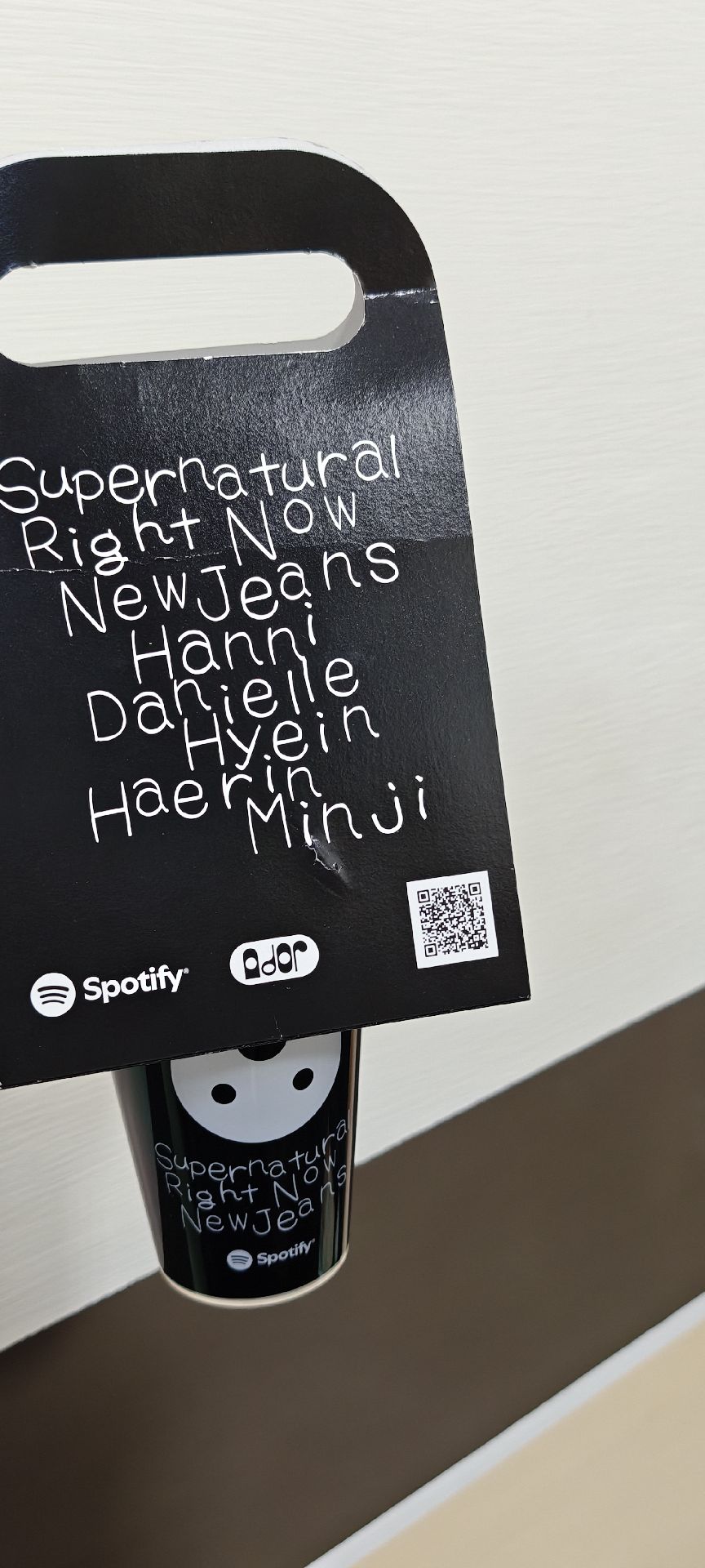 【含少見完整紙托架】NewJeans x Spotify 環保隨手杯(澀谷快閃活動的到場者限定領取特典)