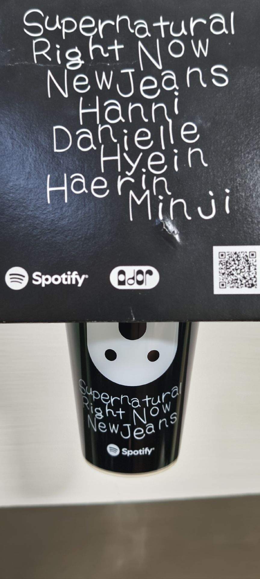 【含少見完整紙托架】NewJeans x Spotify 環保隨手杯(澀谷快閃活動的到場者限定領取特典)