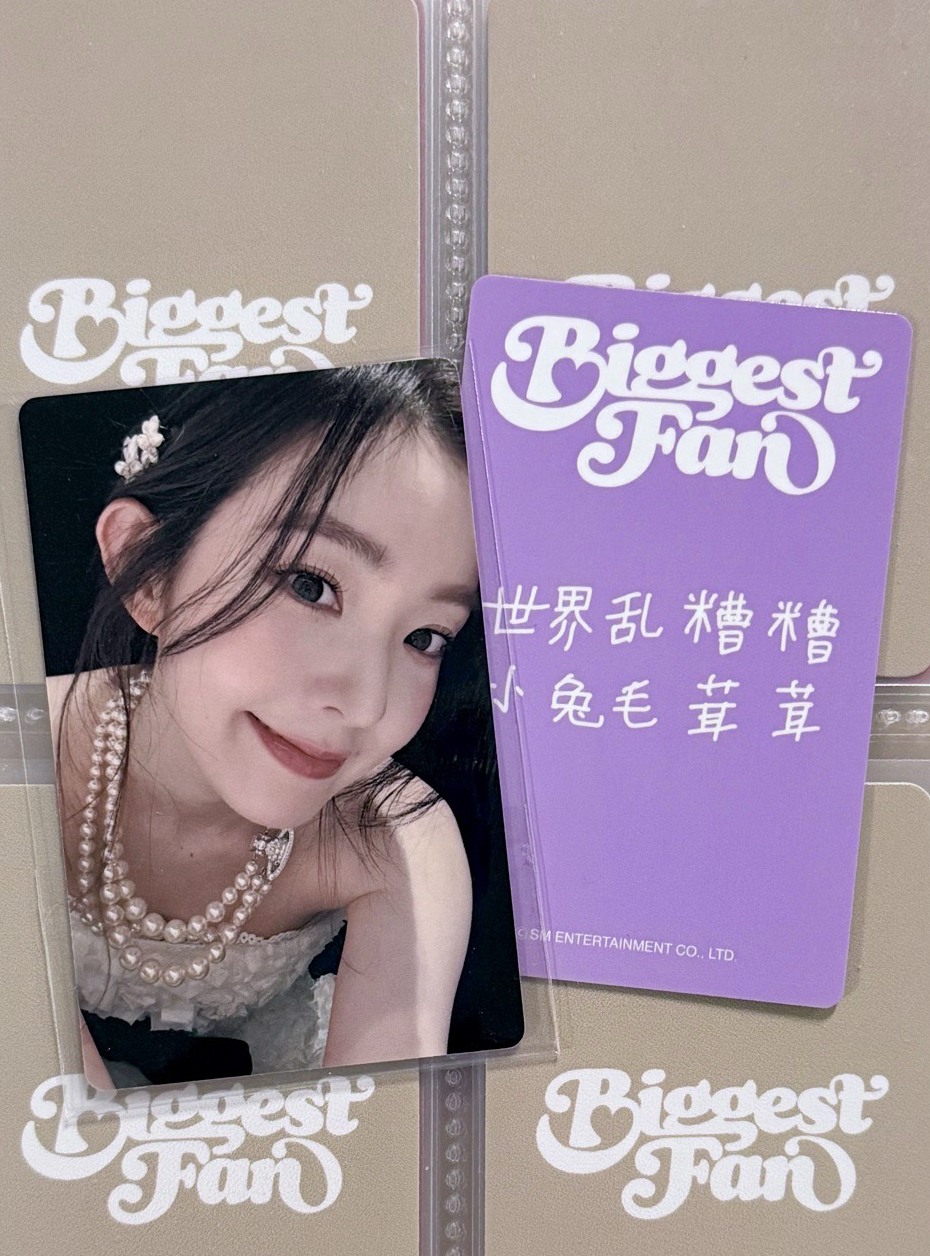 IRENE 深圳合影小芒簽售卡 世界亂糟糟 小兔毛茸茸