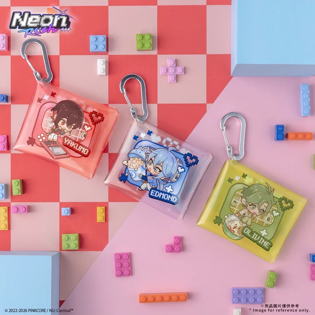 -Neon Rush- PVC 扣式零錢包