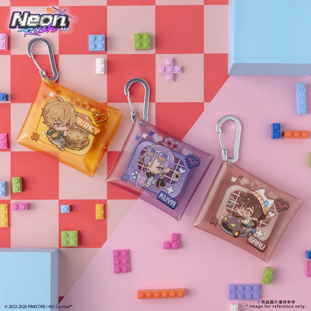 -Neon Rush- PVC 扣式零錢包