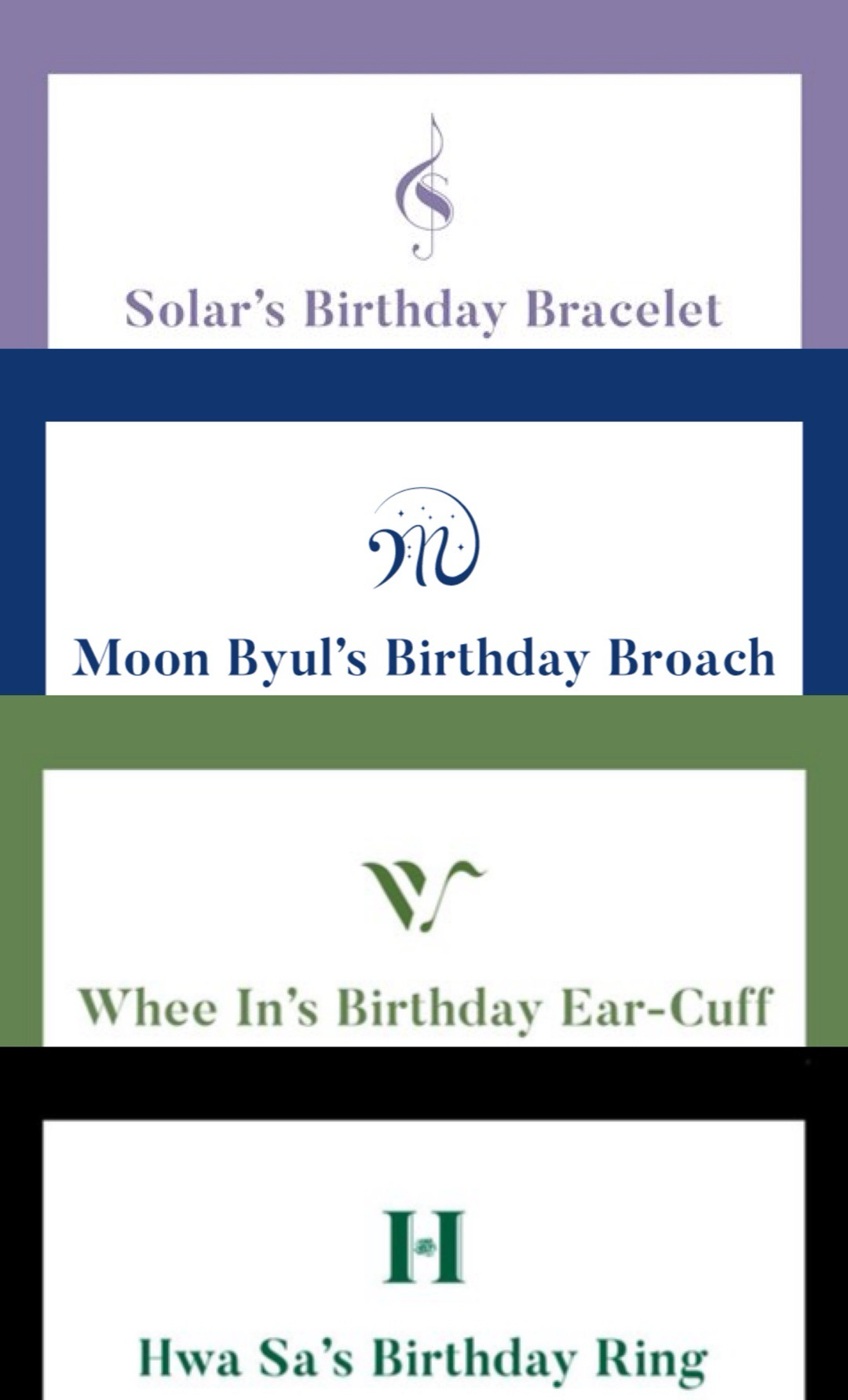 2021 MAMAMOO BIRTHDAY ACCESSORIES
