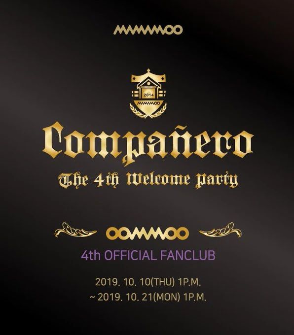 MAMAMOO 4TH FANCLUB：Compañero