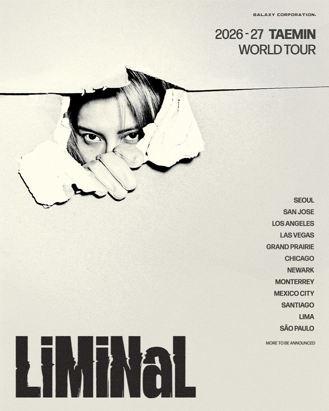 2026-27 TAEMIN WORLD TOUR <LiMiNaL> 