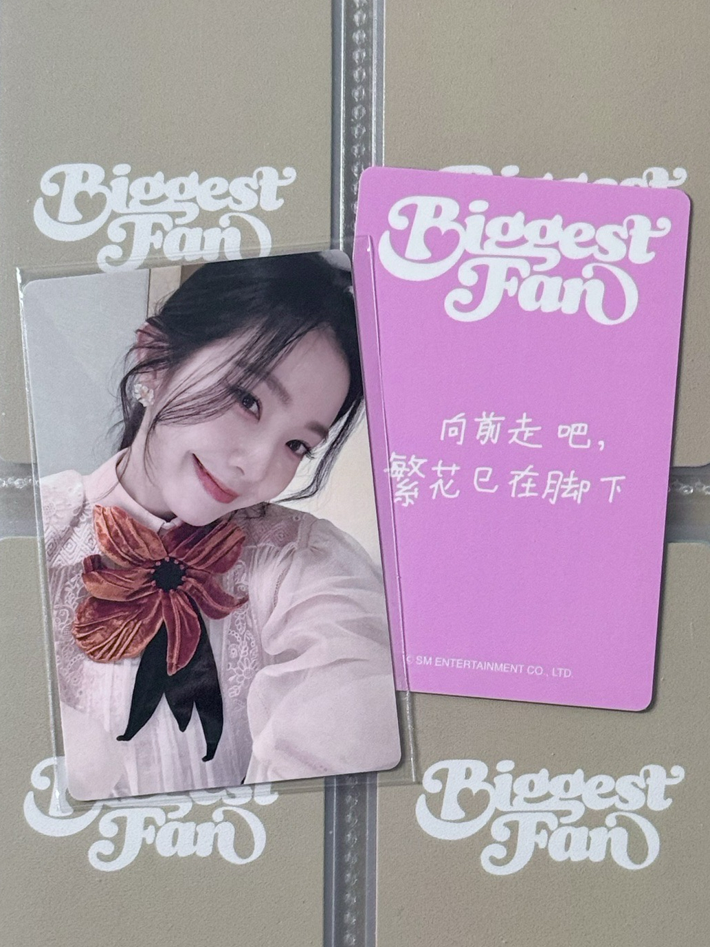 IRENE 小芒上海簽售卡 中文卡背